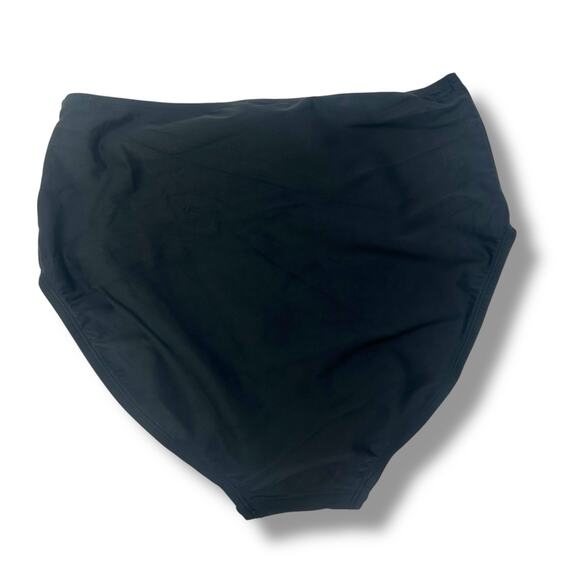 NEW Swim Solutions flyaway tankini swimsuit 10 Black High Waist Bottoms beyond - Picture 15 of 15